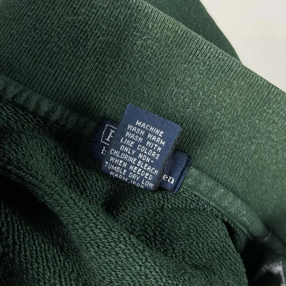 Polo Ralph Lauren Toddler‎ Quarter Zip Sweater Size 4T Green Stripe Collar